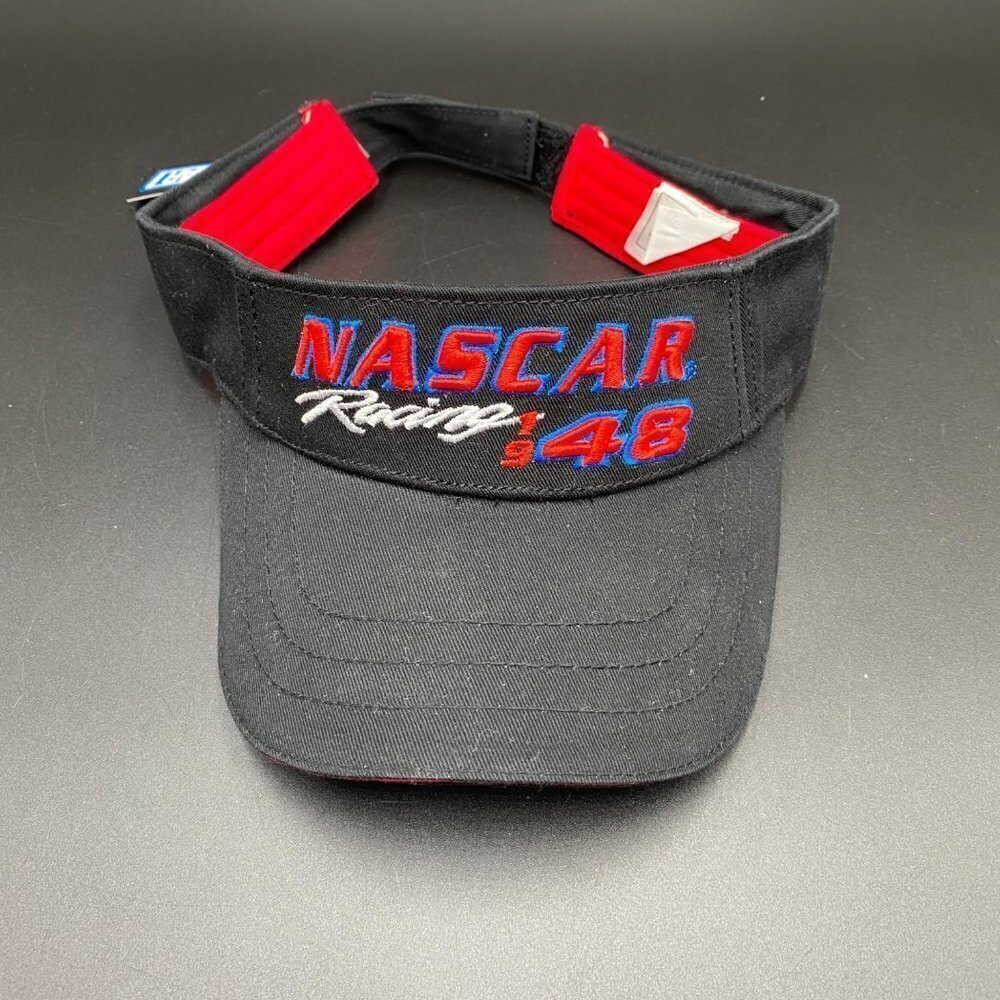Kudzu Nascar Racing Black/Red Adjustable Visor